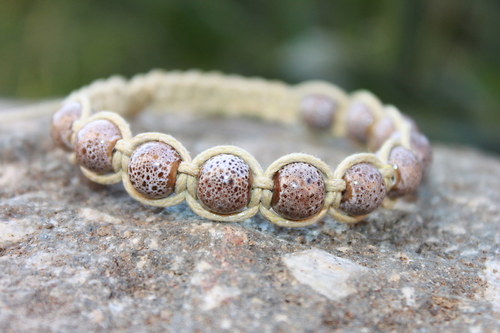 Náramek makramé/shamballa — foto 3