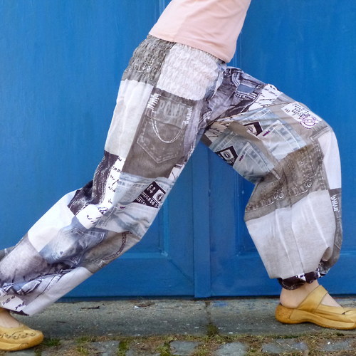 Turecké kalhoty Patchwork Jeans — foto 4