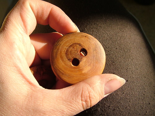 Dřevěný knoflík - prasečí rypáček — foto 2