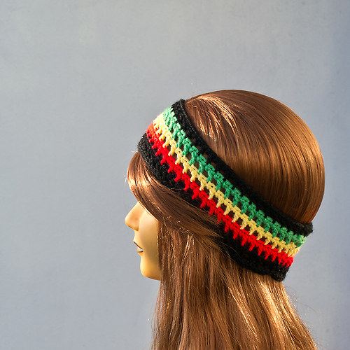 Rasta souprava - čelenka + náramek — foto 2