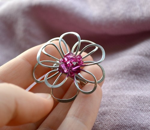 Swarovski květ "fuchsia" — foto 3
