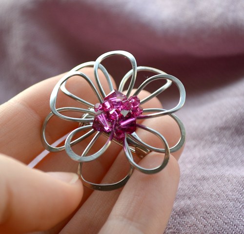 Swarovski květ "fuchsia" — foto 4