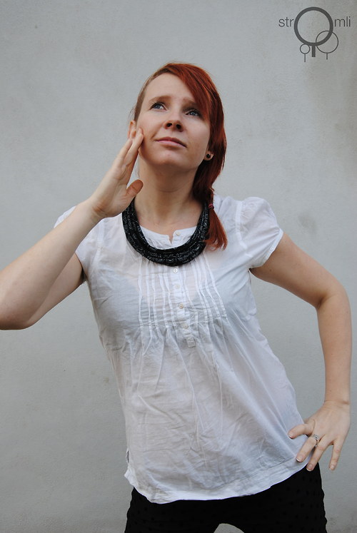 Náhrdelník potiskaný elegán — foto 2
