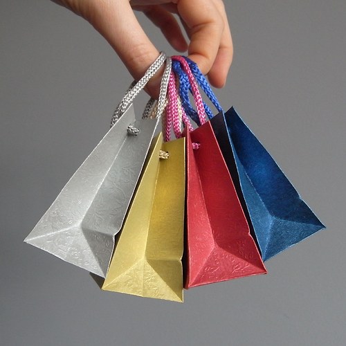 Carteira do papel com flores — foto 3
