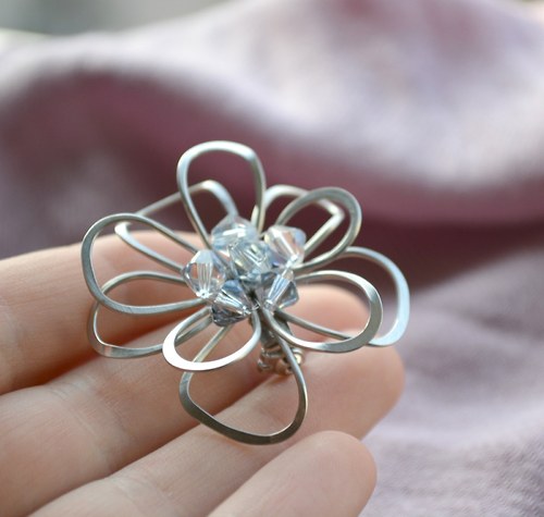 Swarovski květ "ledový" — foto 3