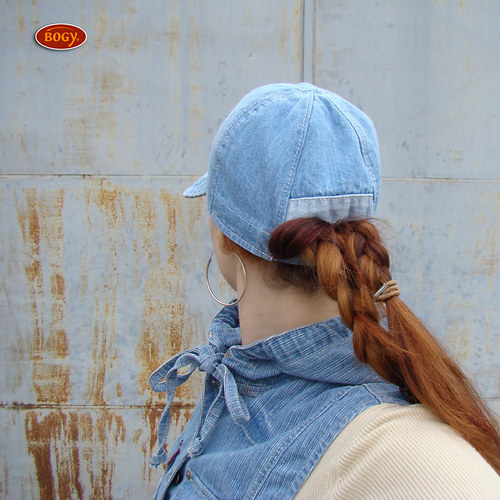 Unisex riflová kšiltovka světlemodrá — foto 4