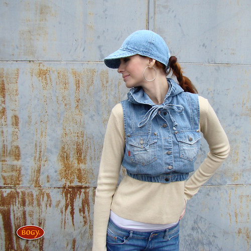 Unisex riflová kšiltovka světlemodrá — foto 5