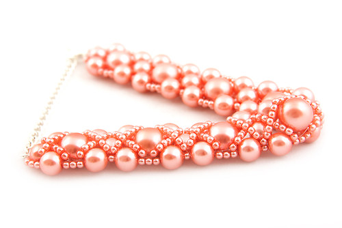 Náhrdelník siXi pearl pink — foto 2