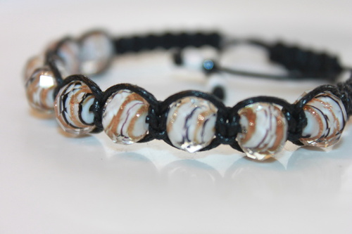 Spirály.. Náramek shamballa/makramé — foto 6