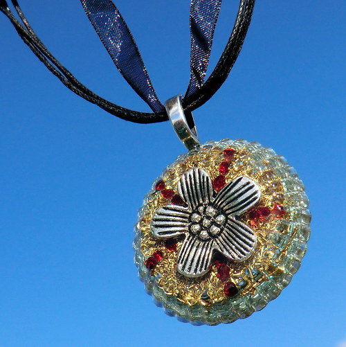Orgonit *OBJ* Mandala* Květ Lásky* — foto 3