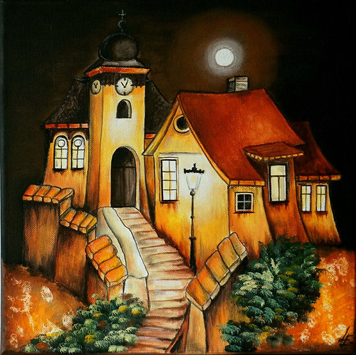 °Noční ulička° obrázek na přání — foto 2