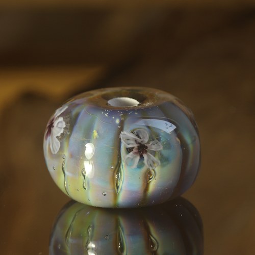 Big hole bead - Modrá dýně — foto 4