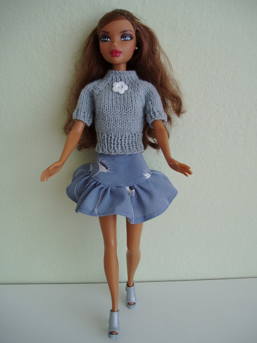 Sukně a halenka (šedá) — foto 2
