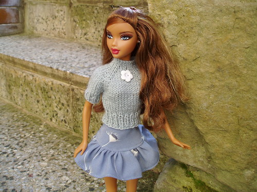 Sukně a halenka (šedá) — foto 3