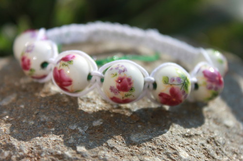 Macramé/shamballa náramek — foto 2