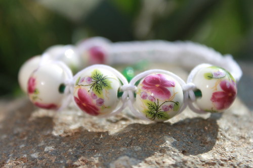 Macramé/shamballa náramek — foto 3