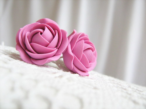 Simple colors: Raspberry Cream, náušnice — foto 2