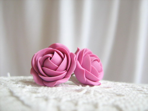 Simple colors: Raspberry Cream, náušnice — foto 3