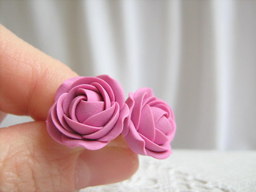 Simple colors: Raspberry Cream, náušnice — foto 4