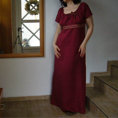 PŘIROZENĚ lněné bordó — foto 5