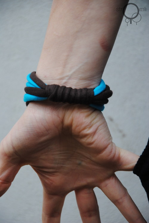 Náramek hnědo-tyrkysový — foto 2