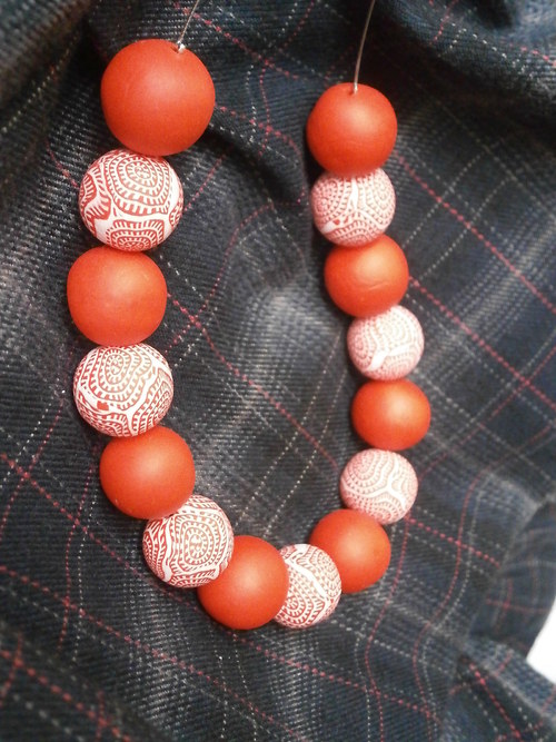Korále červenobílé — foto 3