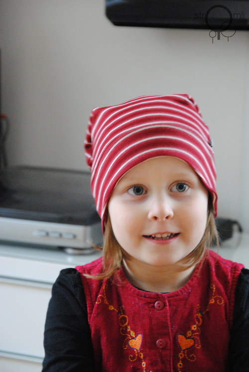 Dětská čepice vínová rohatka 3-9 roky — foto 4