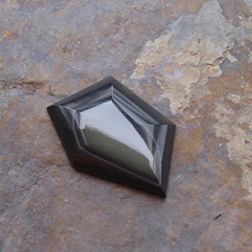 Obsidián, kabošon č. 1417 — foto 3