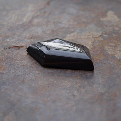 Obsidián, kabošon č. 1417 — foto 4