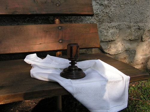 Dřevěný svícen — foto 2