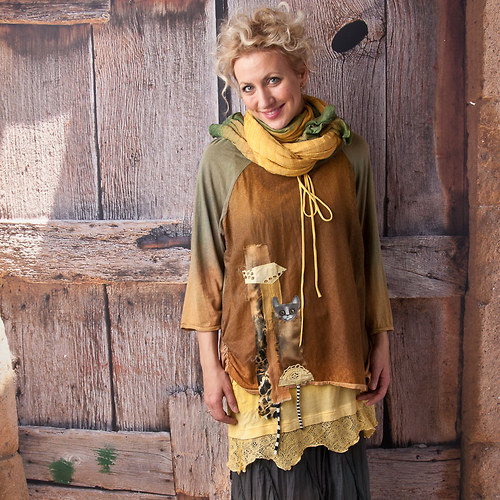 Široká úpletová šála — foto 2