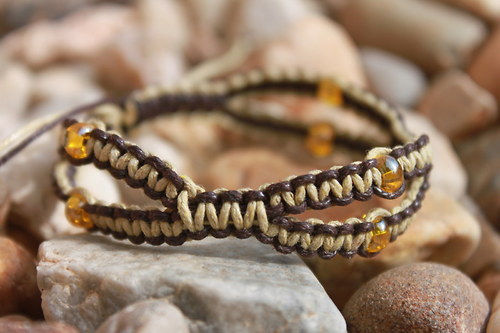 Spojení.. Náramek makramé/shamballa — foto 4