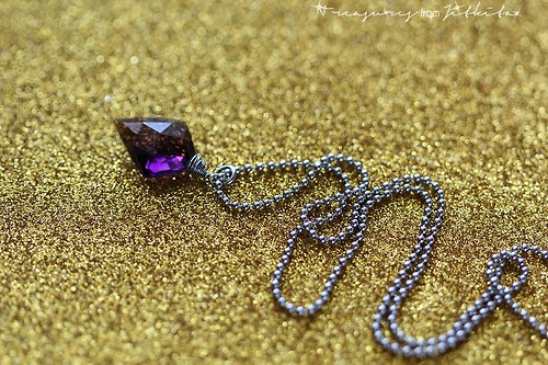 Fantasy náhrdelník s ametystem — foto 3