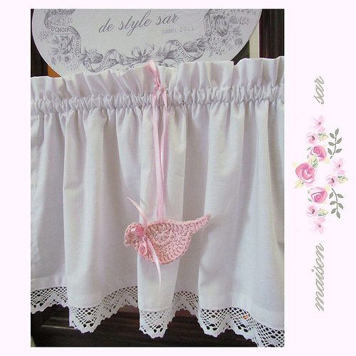 Háčkovaný ptáček LIGHT PINK — foto 4