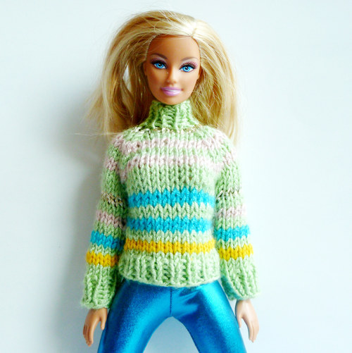PEA GREEN svetr pro Barbie — foto 3