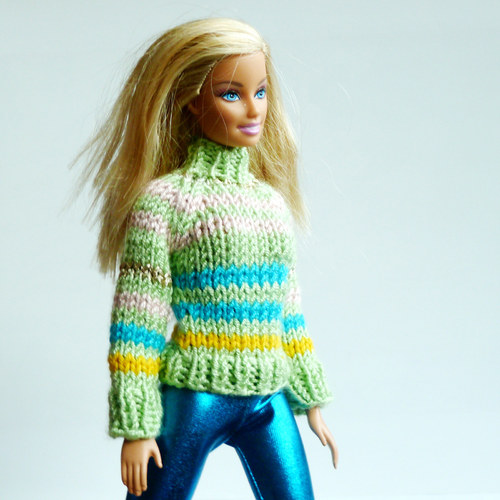 PEA GREEN svetr pro Barbie — foto 5