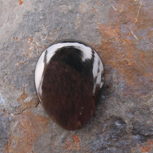 Obsidián duhový kabošon č. 1421 — foto 4