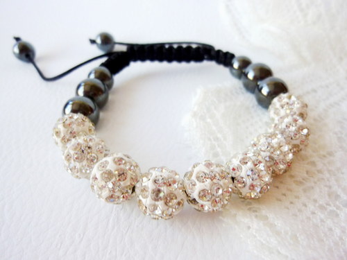 Náramek Shamballa s hematitem: AKCE! — foto 2