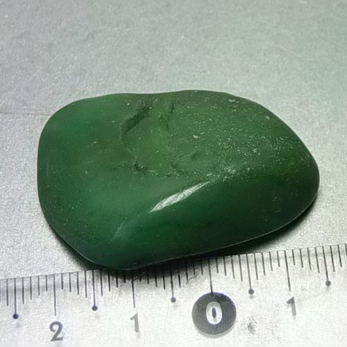 Prasem (africký jadeit) tromlovaný - D385 — foto 2