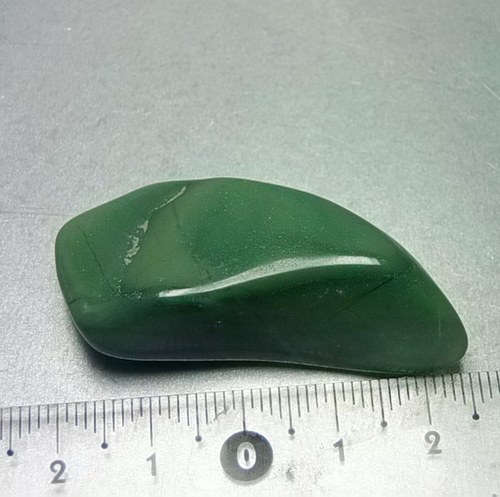 Prasem (africký jadeit) tromlovaný - D386 — foto 2
