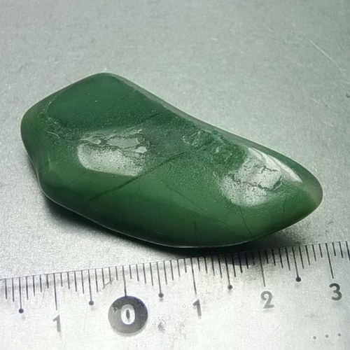 Prasem (africký jadeit) tromlovaný - D386 — foto 3