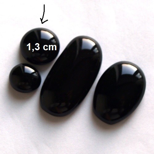Černé pecičky 1,3 cm / 435 — foto 2
