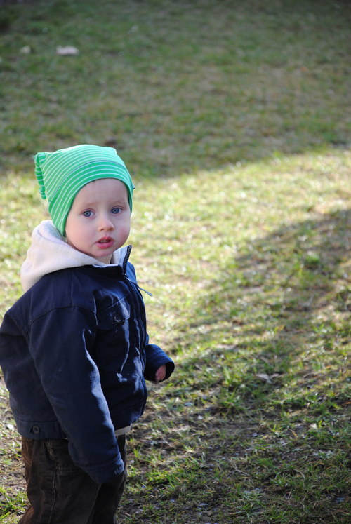 Dětská čepice, zelená rohatka 3-9 M — foto 4
