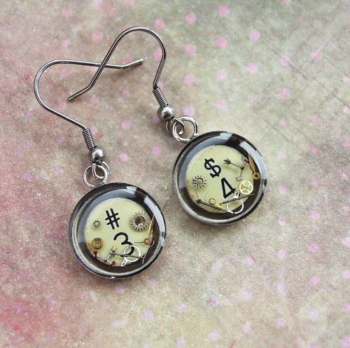 Old typewriter earings — foto 2