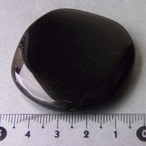 Obsidián stříbrný - placička 472 — foto 2