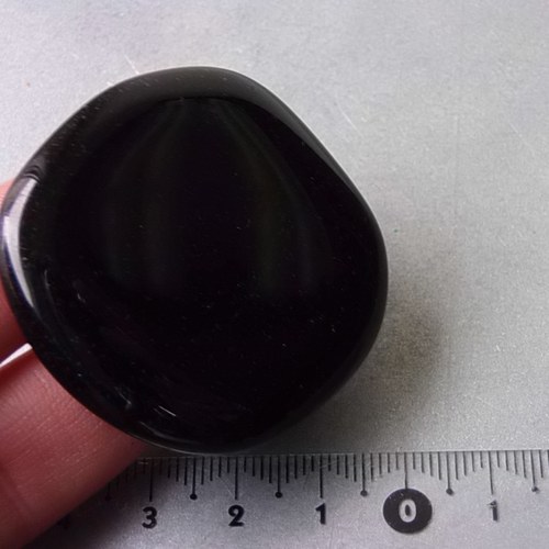 Obsidián stříbrný - placička 472 — foto 3