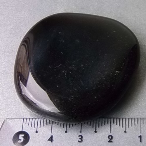 Obsidián stříbrný - placička 473 — foto 2