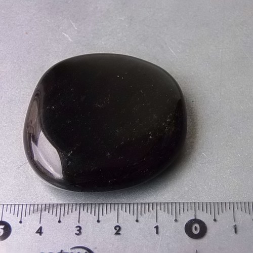 Obsidián stříbrný - placička 473 — foto 3