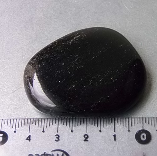 Obsidián stříbrný - placička 474 — foto 3