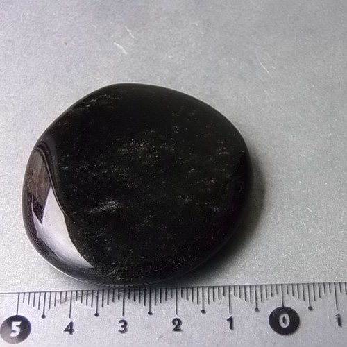 Obsidián stříbrný - placička 475 — foto 3